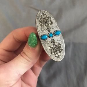 Vintage Adjustable Silver Ring